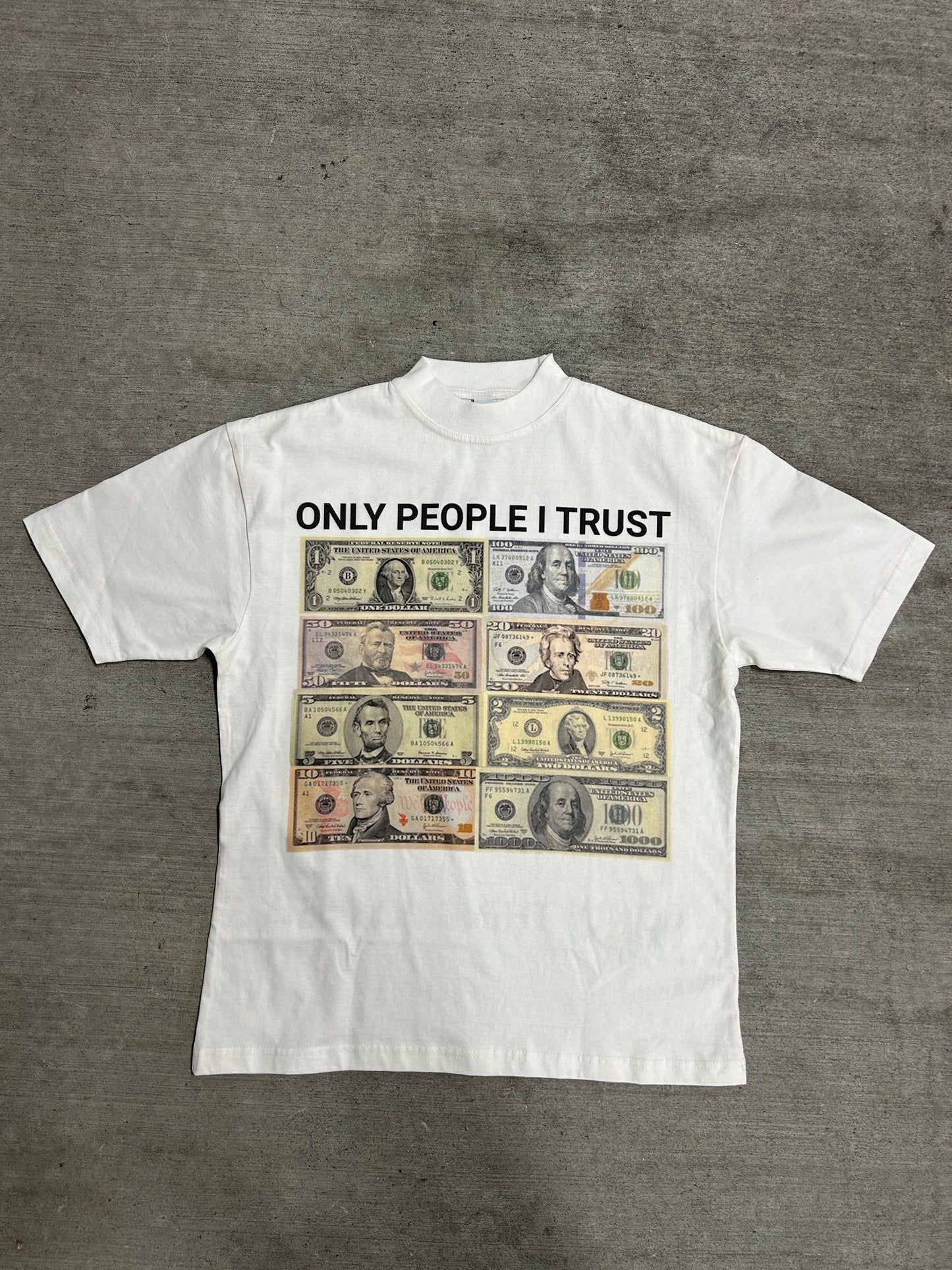 FAZOWRLD ONLY PEOPLE I TRUST TEES